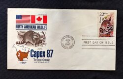 Envelope FDC Estados Unidos CAPEX 87 Toronto Canadá 1987
