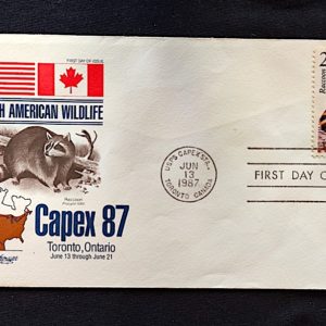 Envelope FDC Estados Unidos CAPEX 87 Toronto Canadá 1987