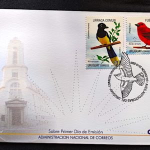 Envelope FDC Uruguai Ave Pássaro 2008