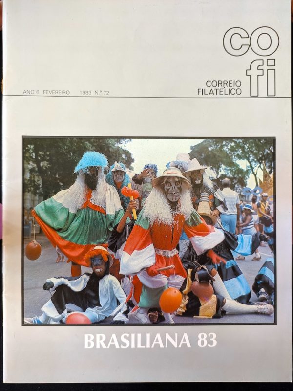 Revista COFI Correio Filatélico 1983 Ano 6 Número 72 Brasiliana 1983