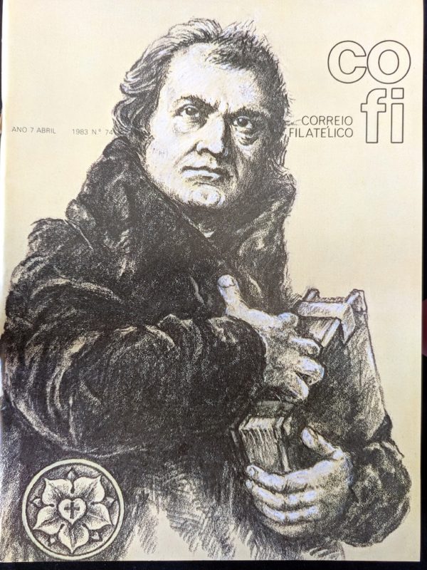 Revista COFI Correio Filatélico 1983 Ano 7 Número 74 Lutero