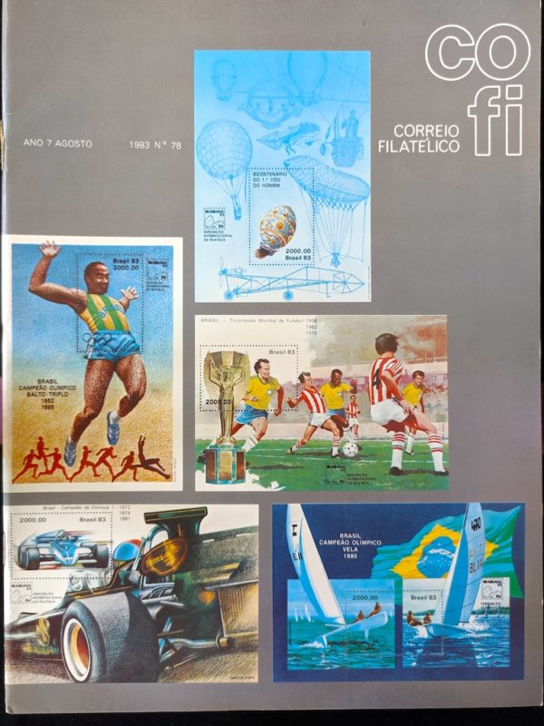 Revista COFI Correio Filatélico 1983 Ano 7 Número 78 Brasiliana 1983