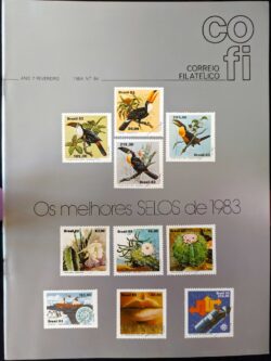 Revista COFI Correio Filatélico 1984 Ano 7 Número 84 Melhores Selos
