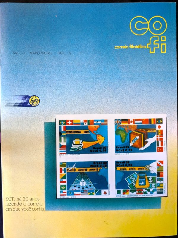 Revista COFI Correio Filatélico 1989 Ano 13 Número 117 Serviço Postal