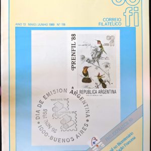 Revista COFI Correio Filatélico 1989 Ano 13 Número 118 Argentina