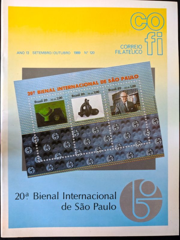 Revista COFI Correio Filatélico 1989 Ano 13 Número 120 Bienal Internancional de SP