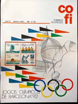 Revista COFI Correio Filatélico 1991 Ano 15 Número 129 Olimpíadas Espanha Barcelona