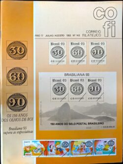 Revista COFI Correio Filatélico 1993 Ano 17 Número 143 Olho de Boi