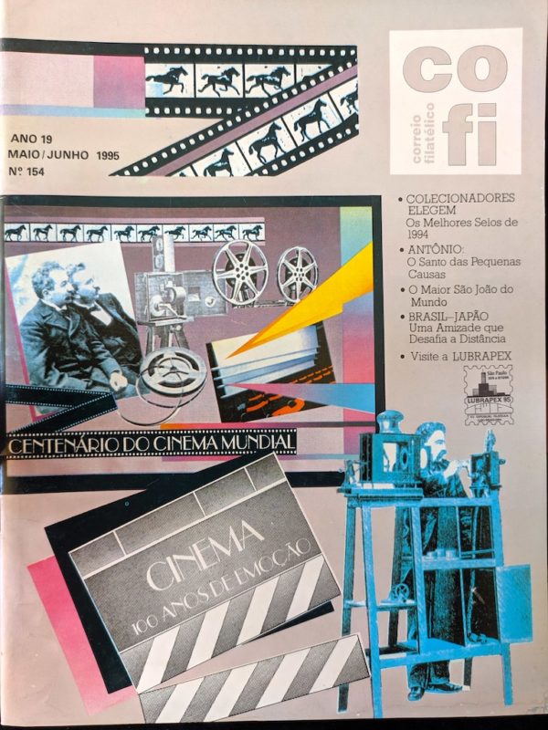 Revista COFI Correio Filatélico 1995 Ano 19 Número 154 Cinema