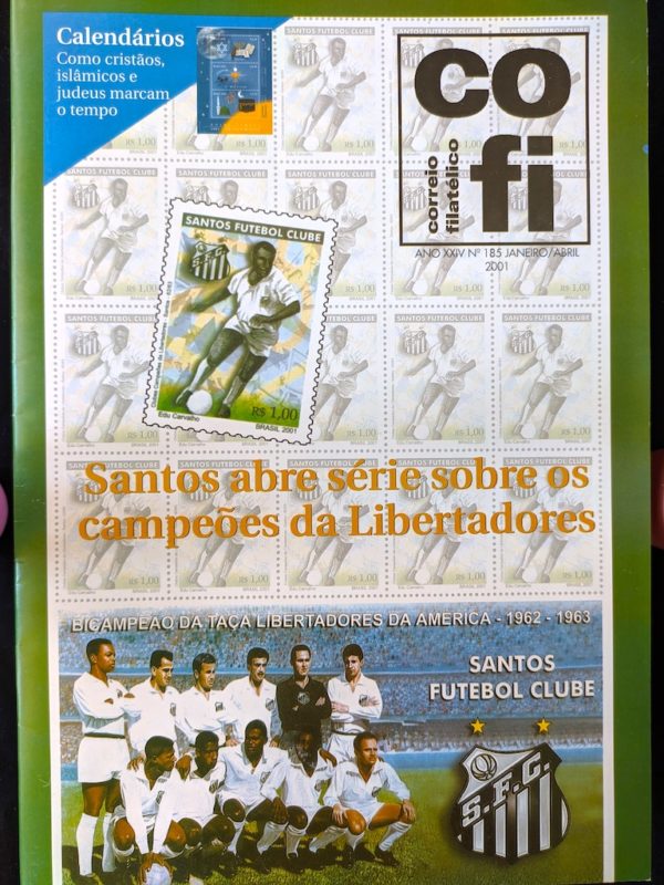 Revista COFI Correio Filatélico 2001 Ano 24 Número 185 Santos Pelé
