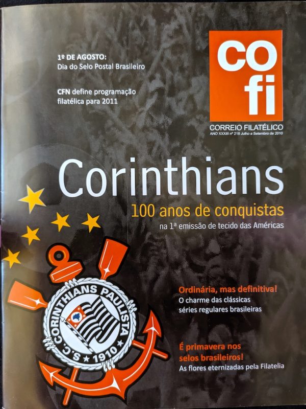 Revista COFI Correio Filatélico 2010 Ano 33 Número 218 Corinthians Futebol