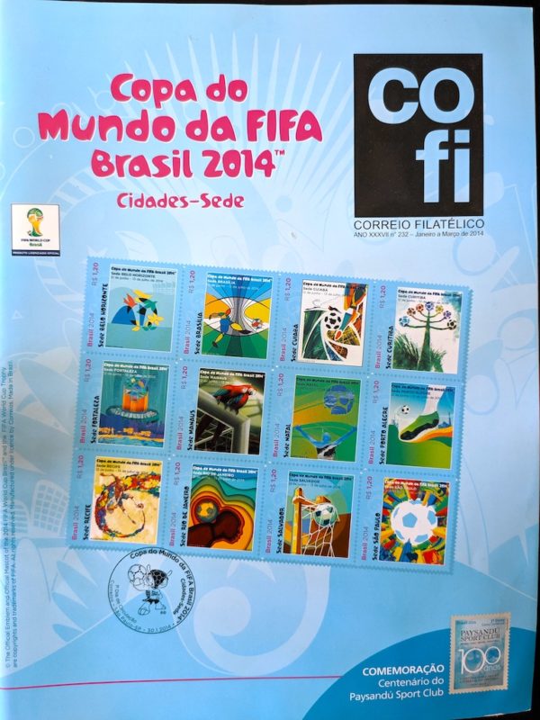 Revista COFI Correio Filatélico 2014 Ano 37 Número 232 Copa do Mundo da Fifa