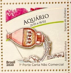 C 3881 Selo Signos do Zodiaco Aquario 2020