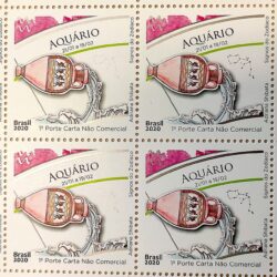 C 3881 Selo Signos do Zodiaco Aquario 2020 Quadra