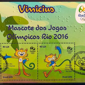 B 187 Bloco Mascote dos Jogos Olímpicos Vinicius Olimpíadas 2015 CBC RJ