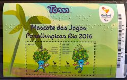 B 188 Bloco Mascote dos Jogos Paralimpicos Tom Paralimpiadas 2015