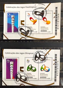 B 194 e 195 Bloco Celebrações dos Jogos Olímpicos e Paralímpicos Rio 2016 CBC RJ