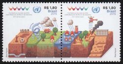 C 3417 Selo Reducao de Riscos de Desastres Sendai Japao 2015 Setenant