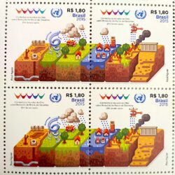 C 3417 Selo Reducao de Riscos de Desastres Sendai Japao 2015 Quadra