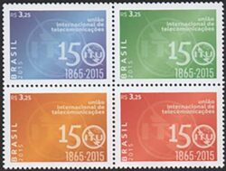 C 3447 Selo UIT Uniao Internacional de Telecomunicacoes Comunicacao 2015