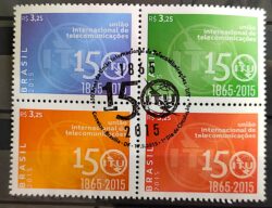 C 3447 Selo UIT Uniao Internacional de Telecomunicacoes Comunicacao 2015 CBC DF Brasilia