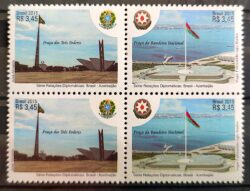C 3457 Selo Brasil Azerbaijao 2015 Quadra