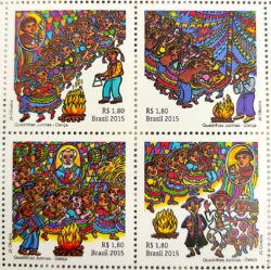 C 3459 Selo Quadrilhas Juninas Dancas 2015