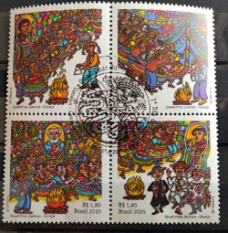 C 3459 Selo Quadrilhas Juninas Dancas 2015 CBC PB Campina Grande