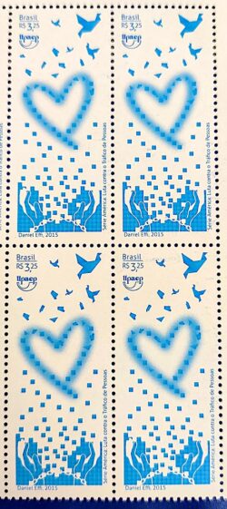 C 3464 Selo Luta contra o Trafico de Pessoas 2015 Quadra