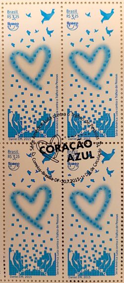 C 3464 Selo Luta contra o Trafico de Pessoas 2015 Quadra CBC