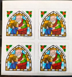 C 3491 Selo Natal Abraco Religiao 2015 Quadra