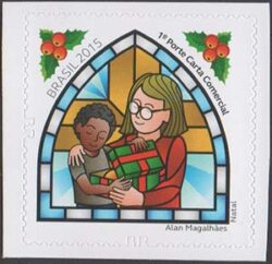 C 3492 Selo Natal Presente 2015