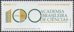 C 3589 Selo Centenario da Academia Brasileira de Ciencias 2016