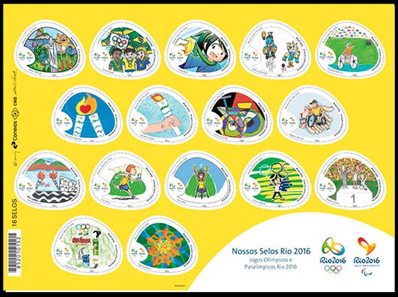 Nossos Selos Rio 2016 Jogos Olímpicos e Paralímpicos - ColeçãoVirtual