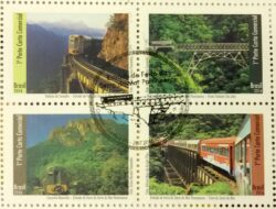 C 3611 Selo Estrada de Ferro da Serra do Mar Paranaense Trem 2016 CBC PR Curitiba