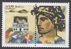 C 3627 Selo 200 Anos Escola Belas Artes 2016