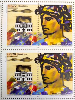 C 3627 Selo 200 Anos Escola Belas Artes 2016 Quadra