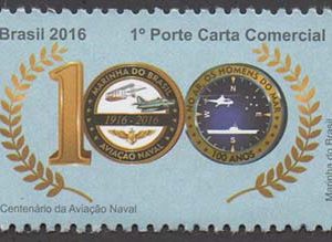 C 3629 Selo Centenario da Aviacao Naval Brasileira 2016