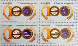 C 3629 Selo Centenário da Aviação Naval Brasileira 2016 Quadra
