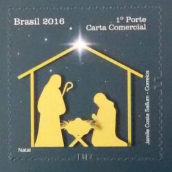 C 3653 Selo Natal Presepio Religiao 2016