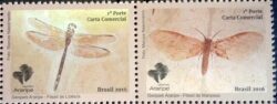 C 3687 Selo GeoPark Araripe Libelula Inseto 2016 Setenant