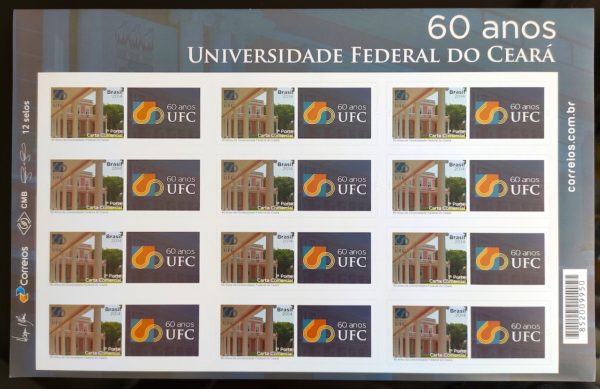 C3411 Selo Personalizado SP 260 Universidade Federal do Ceará 2015 Folha