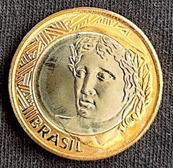 Moeda 1 Real 2019 Flor de Cunho