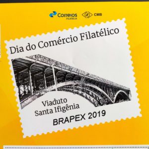 PB 124 Selo Personalizado Básico BRAPEX 2019 Comércio Filatélico Vinheta G