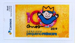 PB 145 Selo Personalizado 100 Anos do Complexo Pequeno Principe Autoadesivo 2019