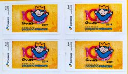 PB 145 Selo Personalizado 100 Anos do Complexo Pequeno Príncipe Autoadesivo 2019 Quadra