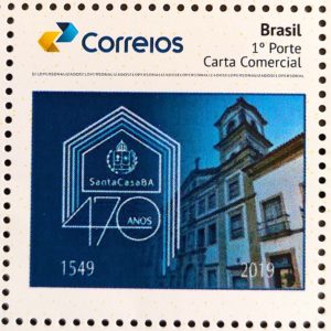 PB 147 Selo Personalizado 470 Anos Santa Casa da Bahia 2020