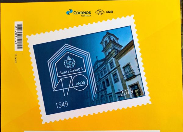 PB 147 Selo Personalizado 470 Anos Santa Casa da Bahia 2020 Vinheta