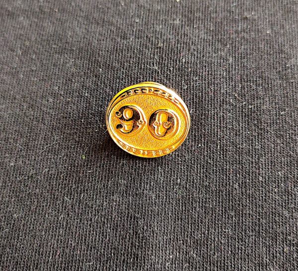 Pin Broche Selo Olho de Boi 90 Réis Filatelia Correios 1