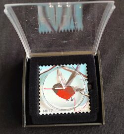 Relogio Selo Postal Aland Ave Fauna